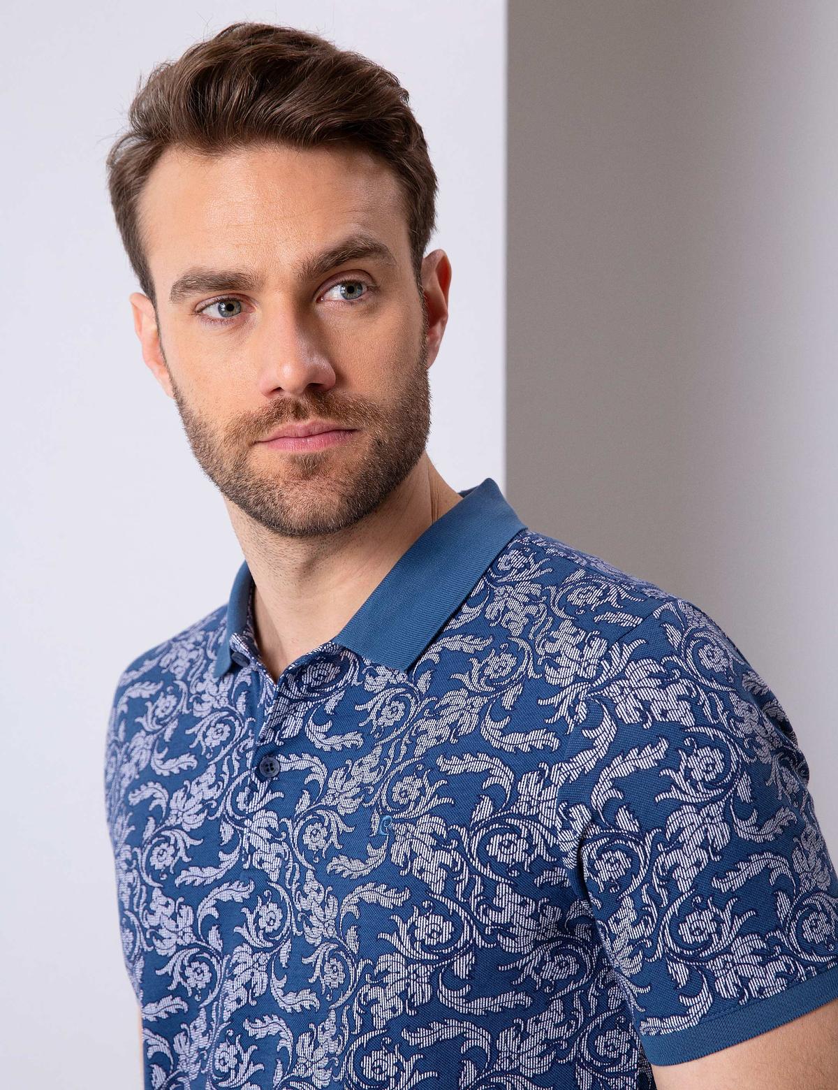 İndigo Slim Fit Tişört - 50205621008