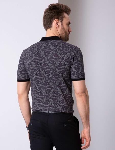 Siyah Slim Fit Polo Yaka T-Shirt - 50205621017