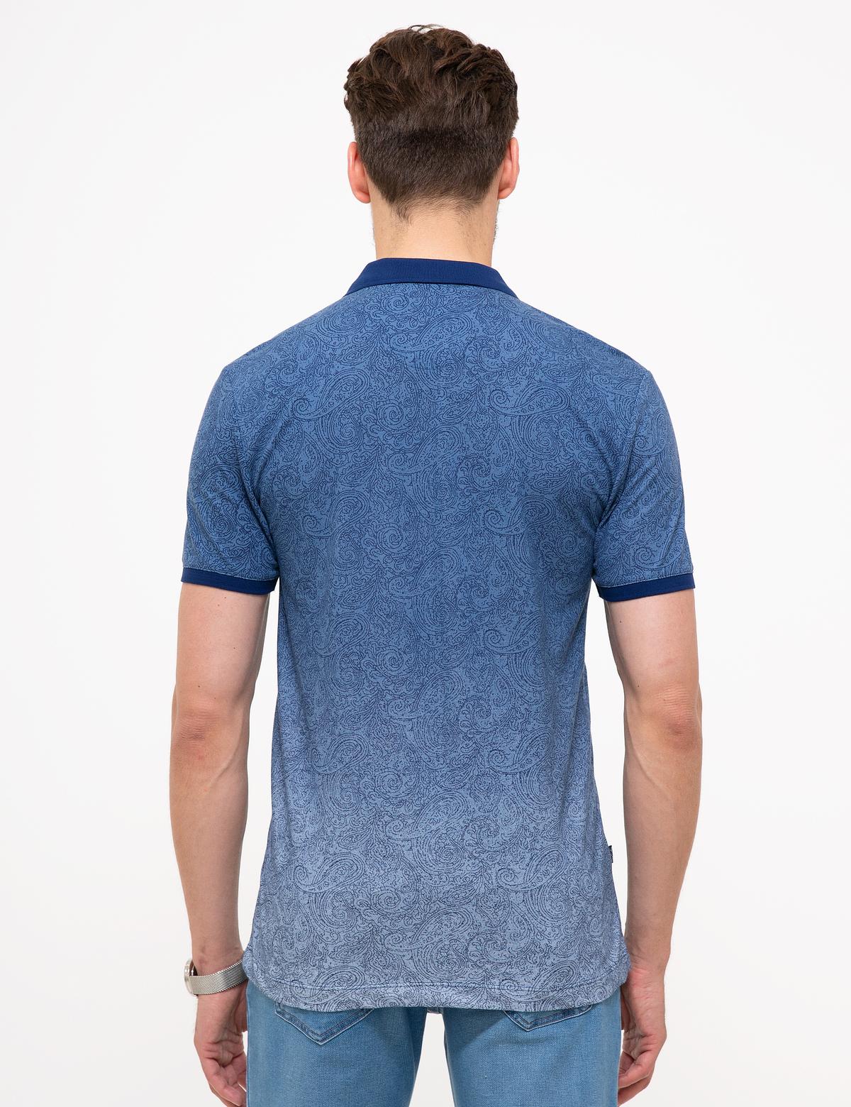 Lacivert Slim Fit Polo Yaka T-Shirt - 50205623002