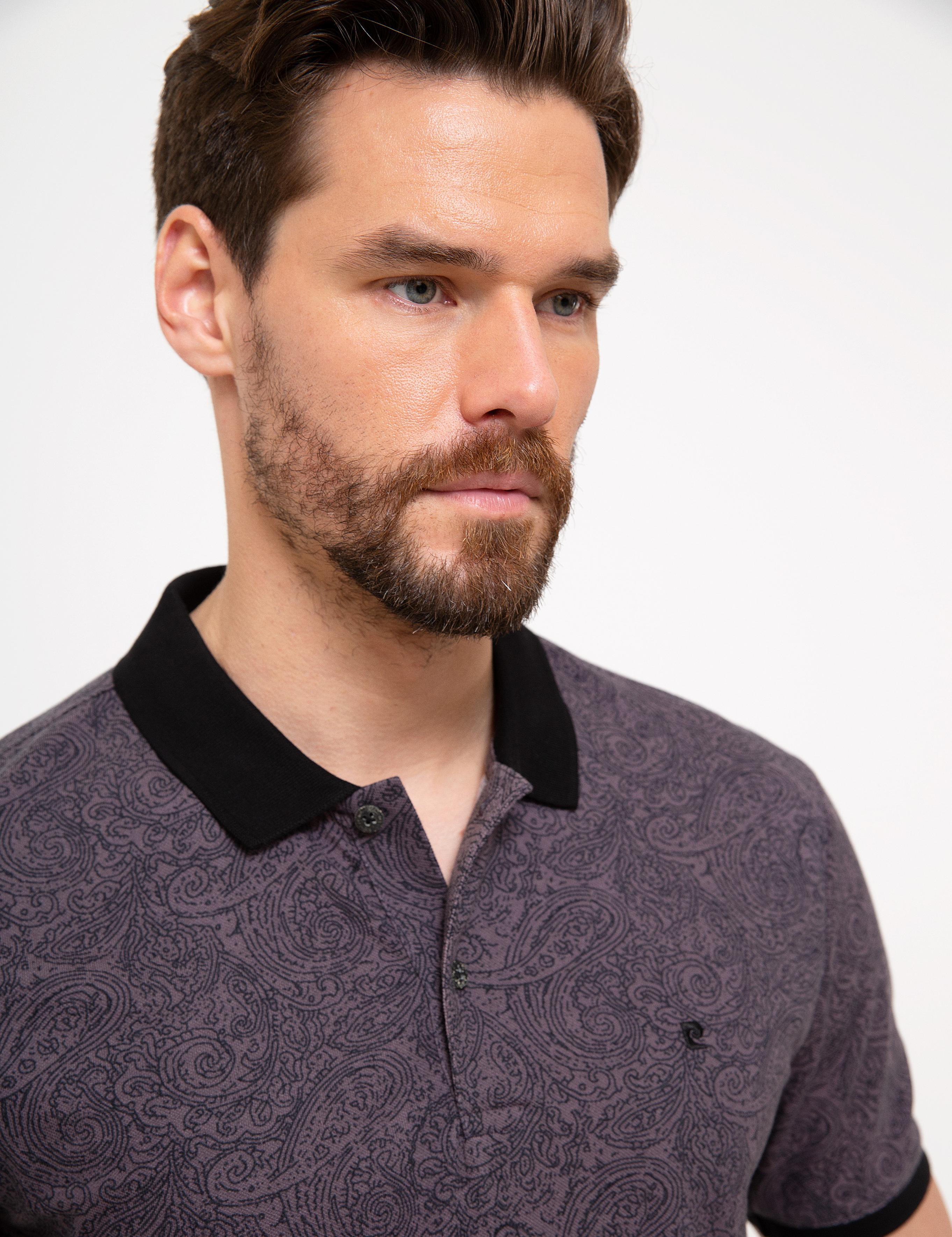 Siyah Slim Fit Polo Yaka T-Shirt