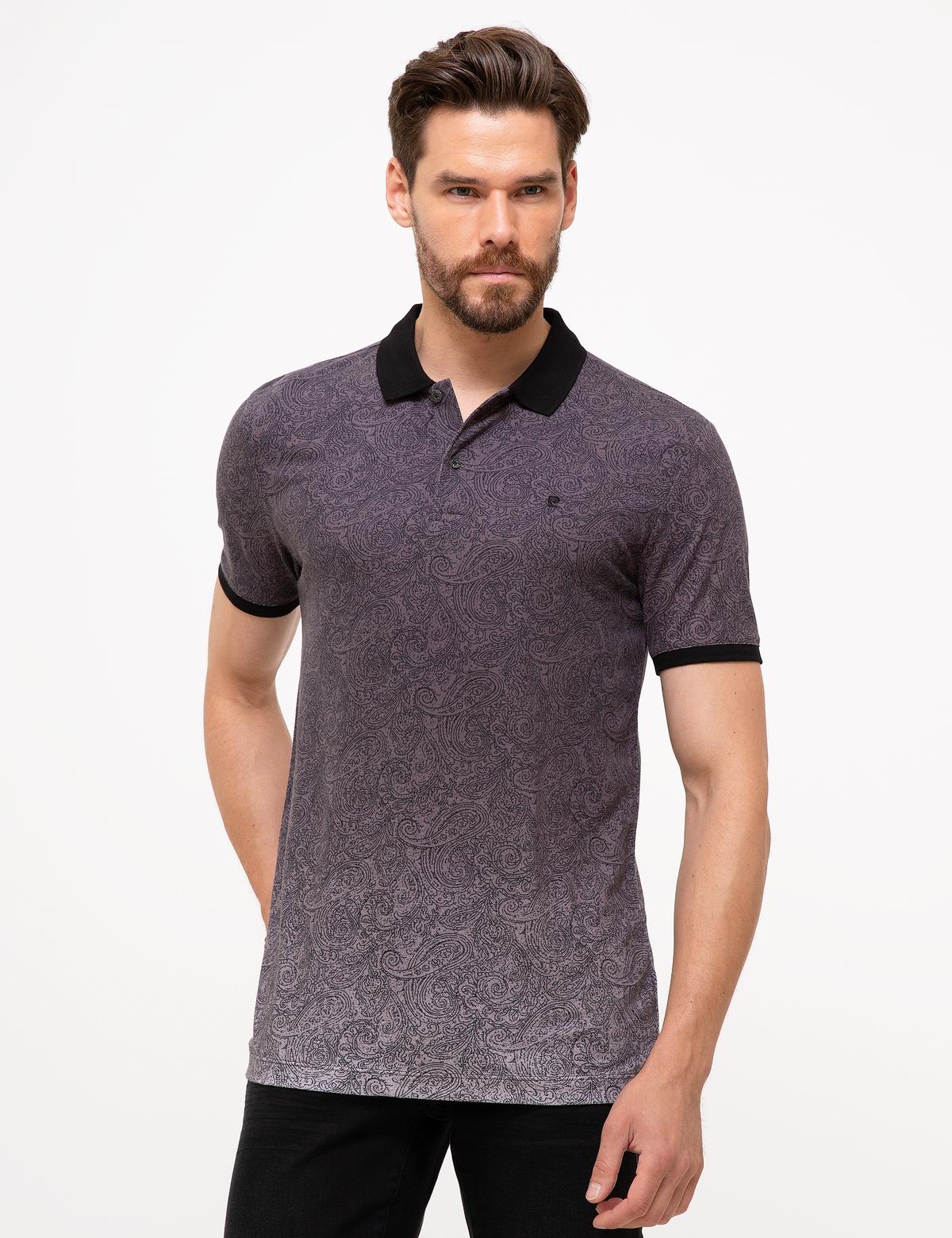 Siyah Slim Fit Polo Yaka T-Shirt