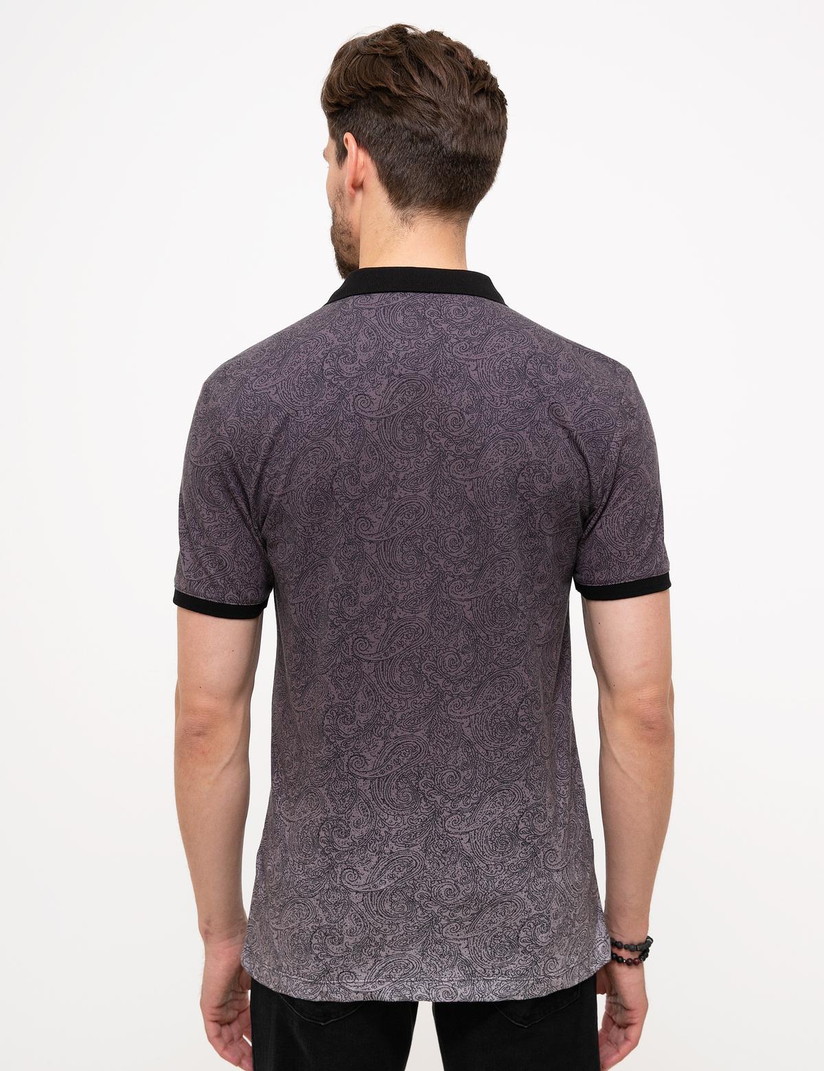 Siyah Slim Fit Polo Yaka T-Shirt - 50205623014