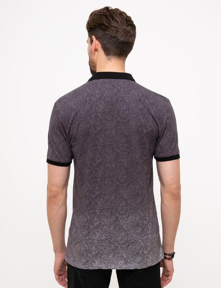 Siyah Slim Fit Polo Yaka T-Shirt - 50205623014