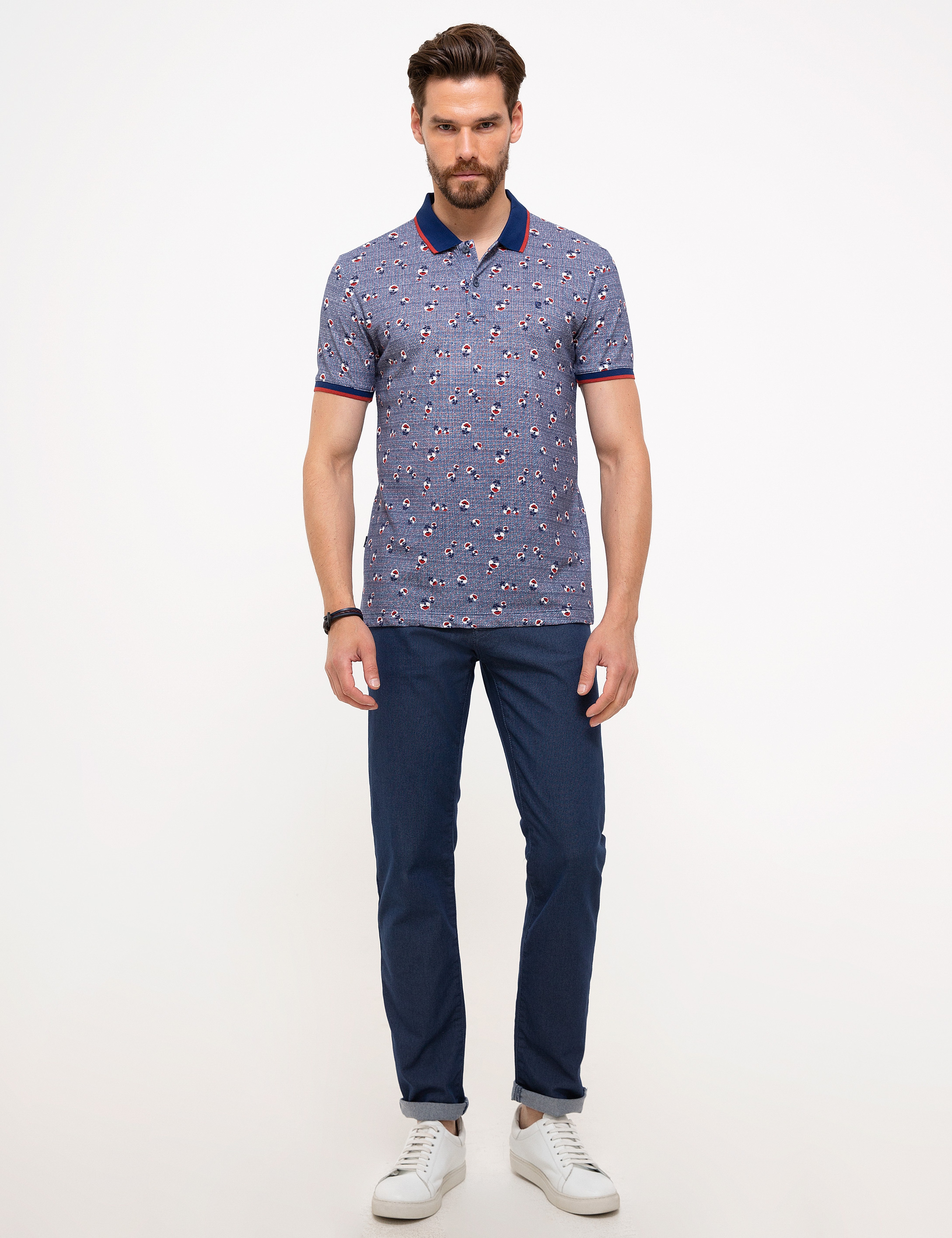 Lacivert Slim Fit T-shirt - Image 4