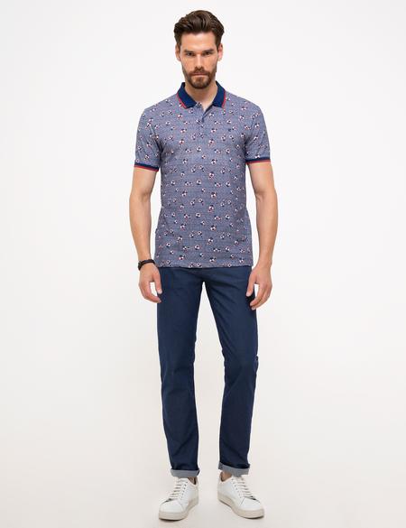 Lacivert Slim Fit Tişört - 50205624005