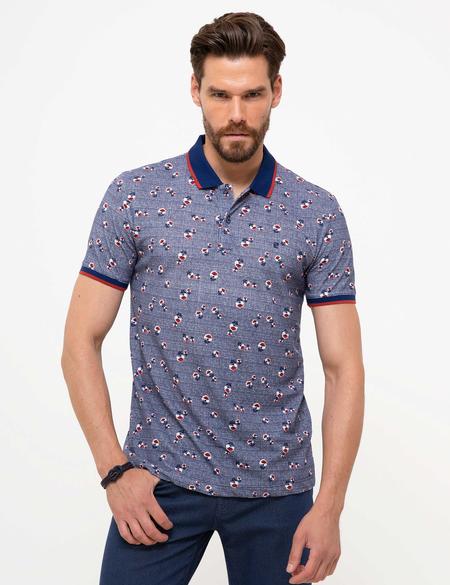 Lacivert Slim Fit Tişört - 50205624005
