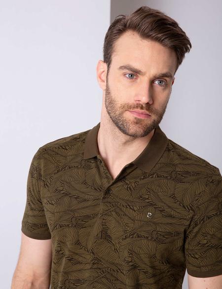 Haki Slim Fit Polo Yaka T-Shirt - 50205667041