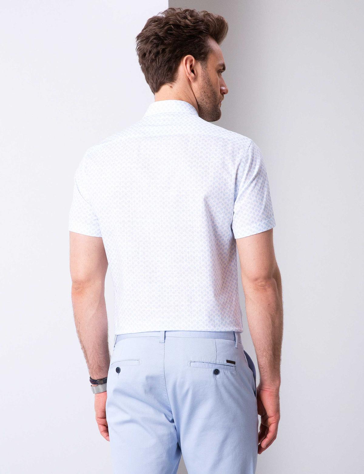 Mavi Slim Fit Kısa Kollu Gömlek - 50205849023