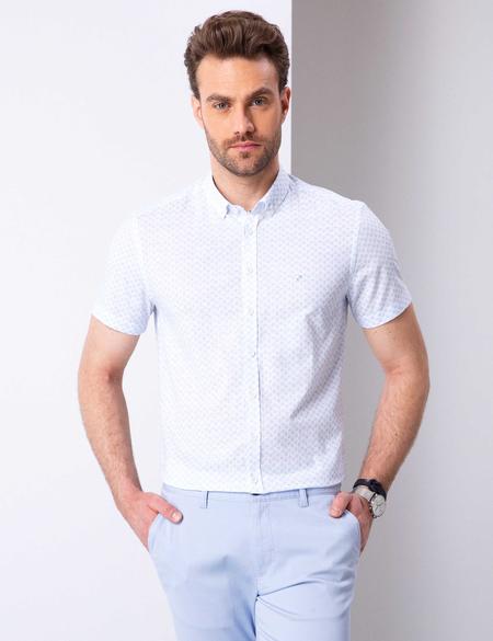 Mavi Slim Fit Kısa Kollu Gömlek - 50205849023