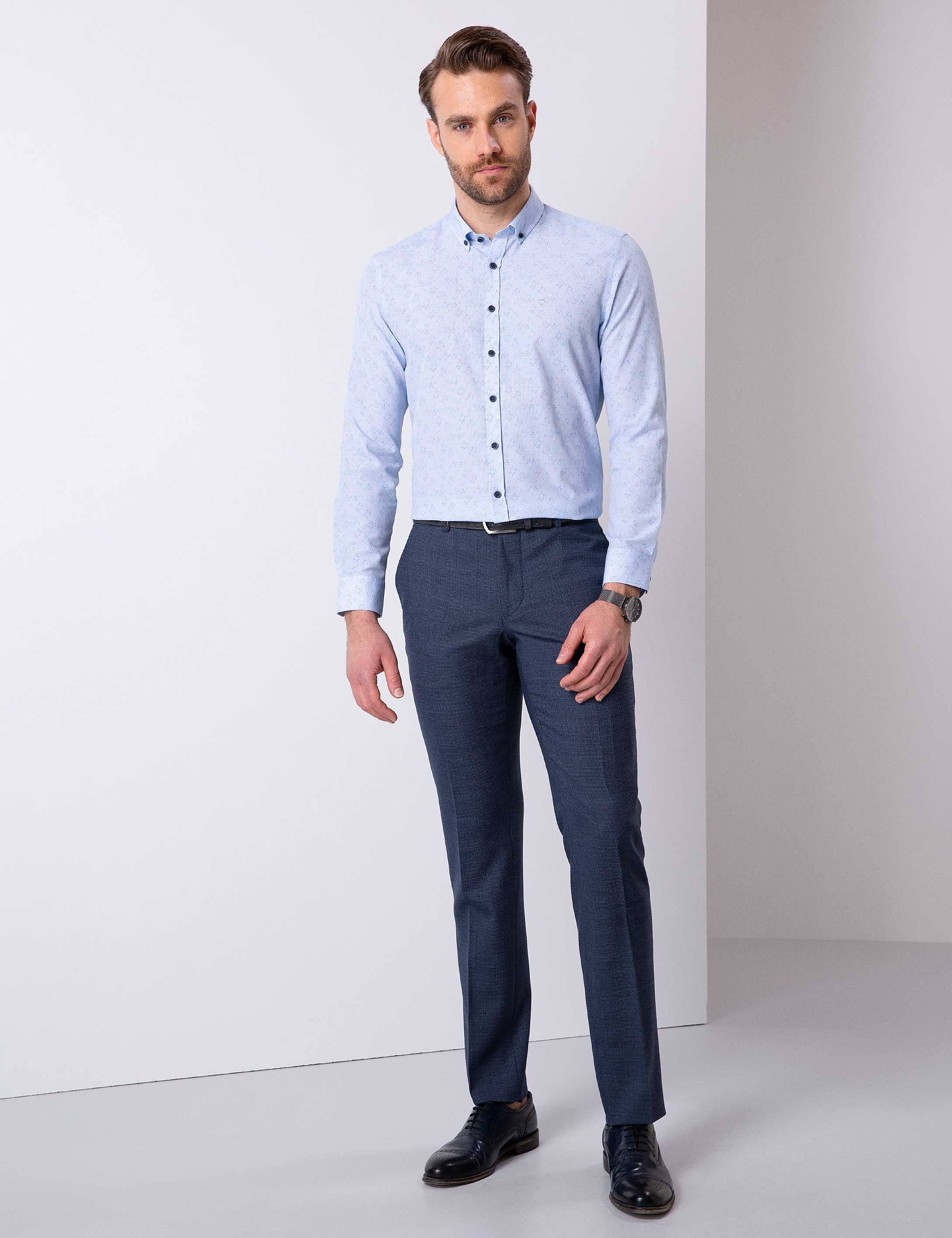 Mavi Slim Fit Gömlek