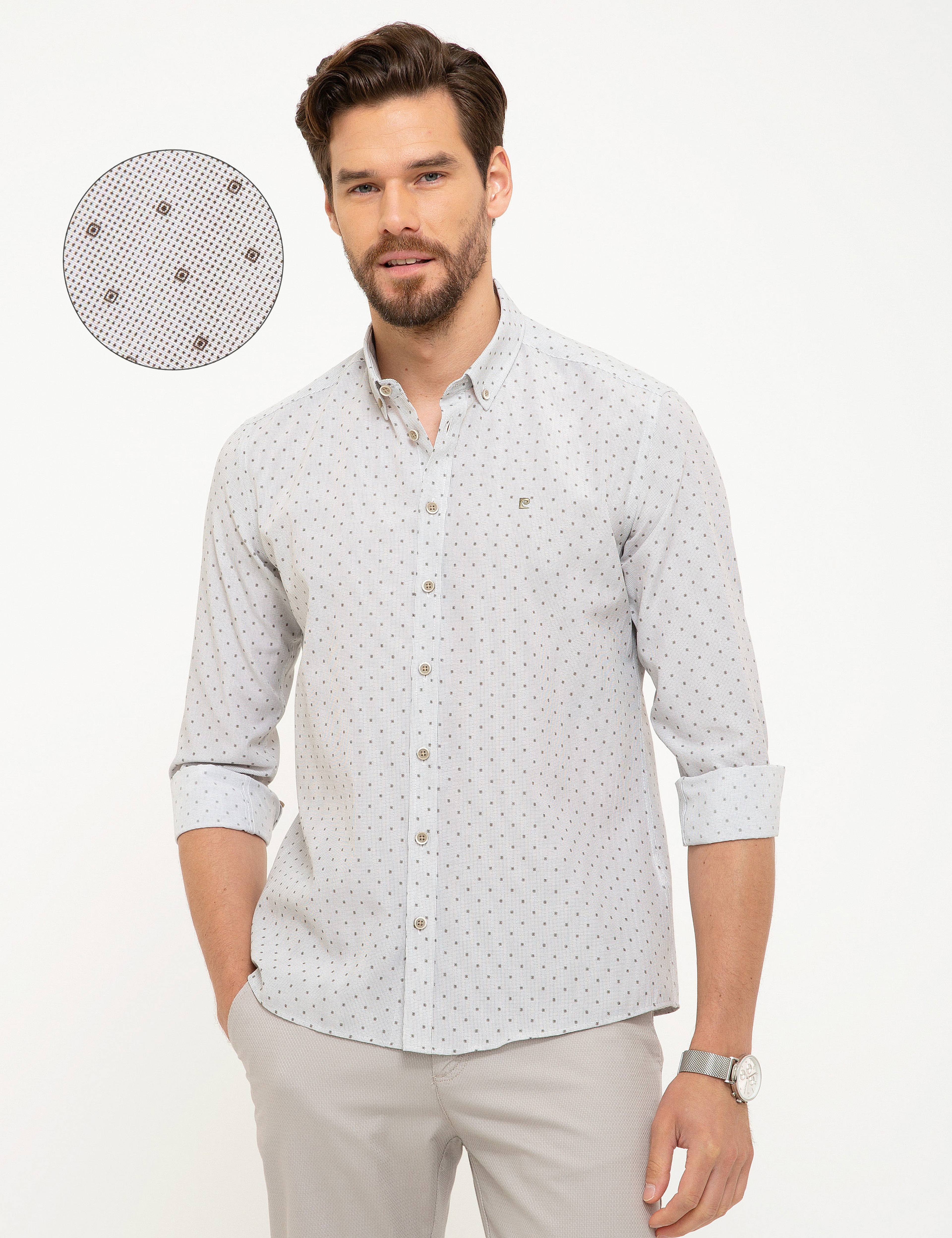 Yeşil Slim Fit Gömlek - Image 1
