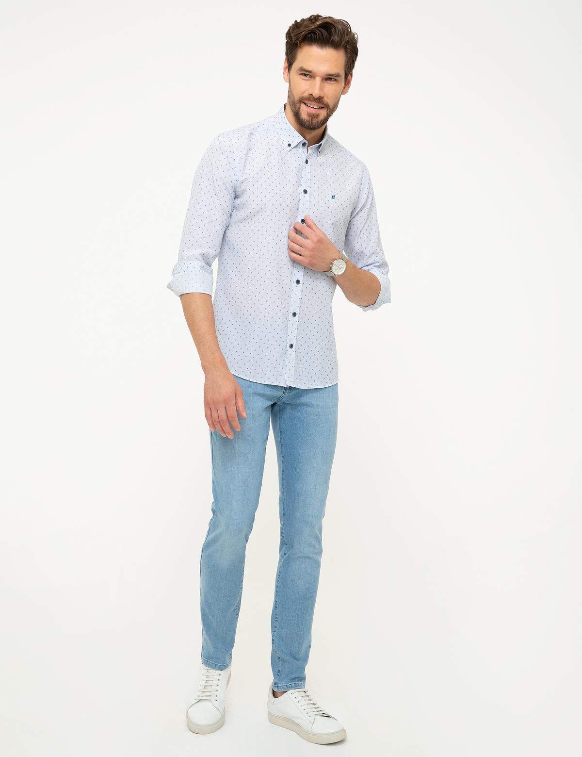 Mavi Slim Fit Uzun Kollu Gömlek - 50205888011