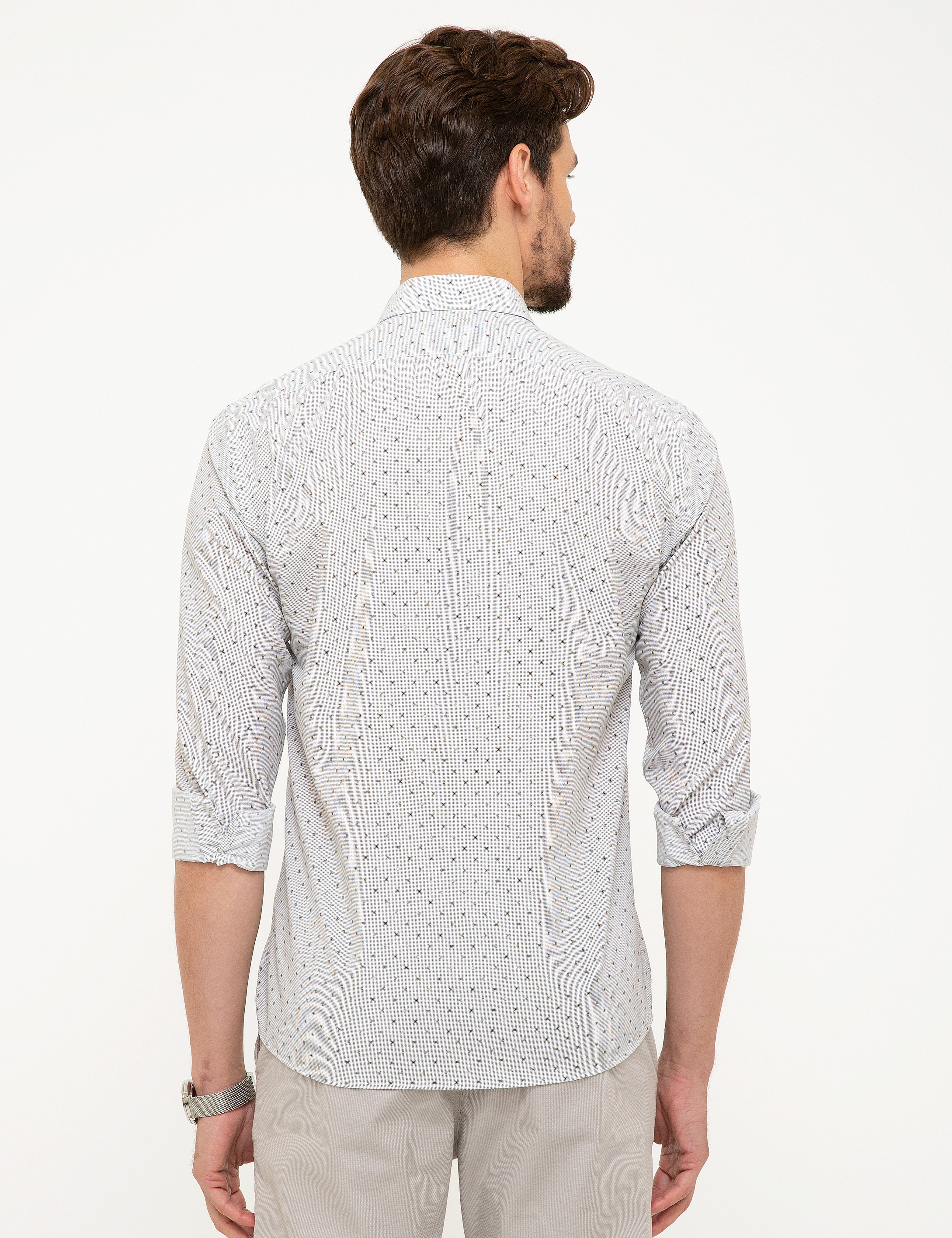 Yeşil Slim Fit Gömlek - Image 3