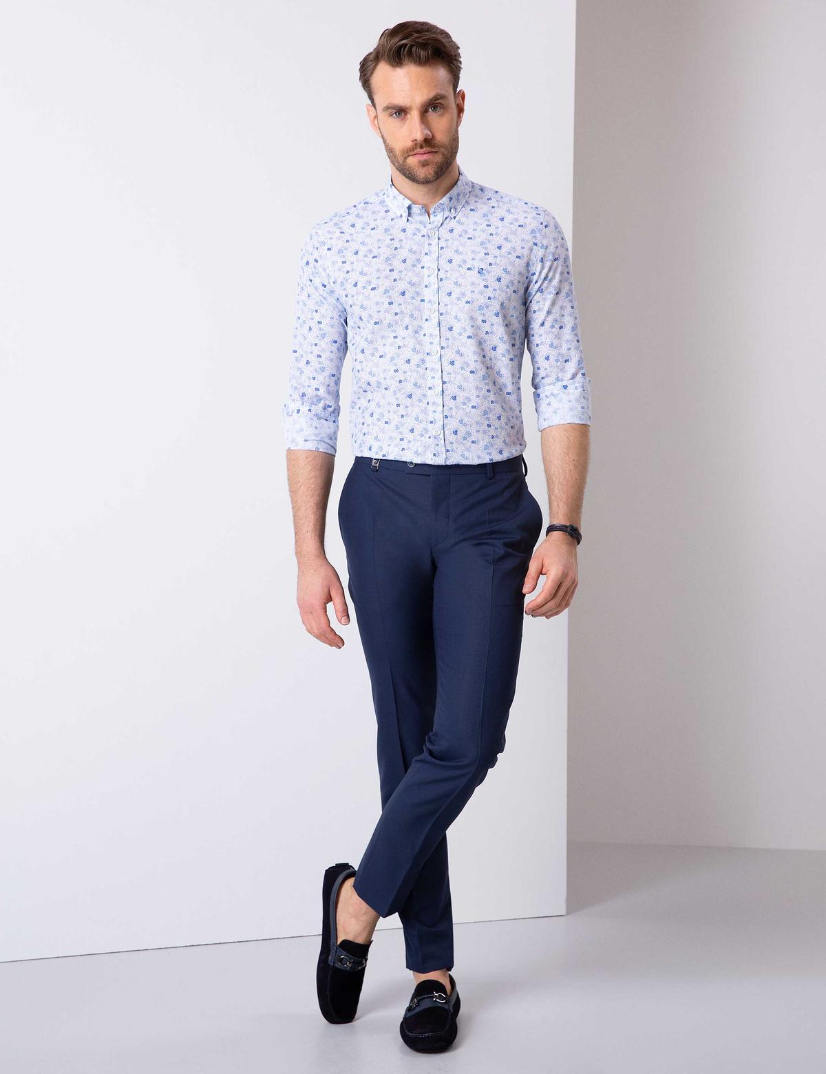 Mavi Slim Fit Uzun Kollu Gömlek - 50205896008