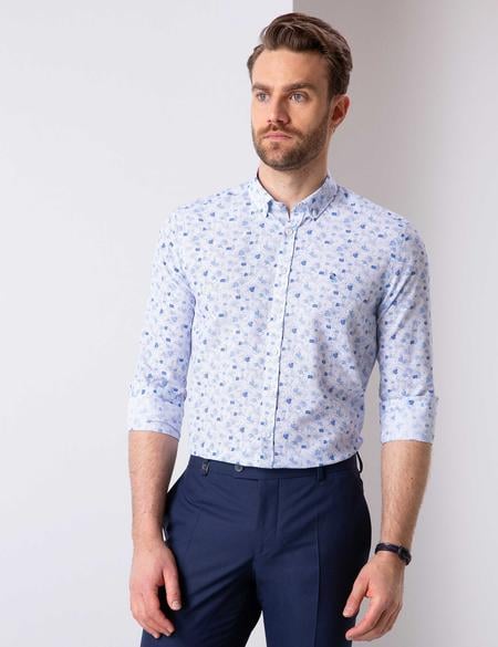 Mavi Slim Fit Uzun Kollu Gömlek - 50205896008