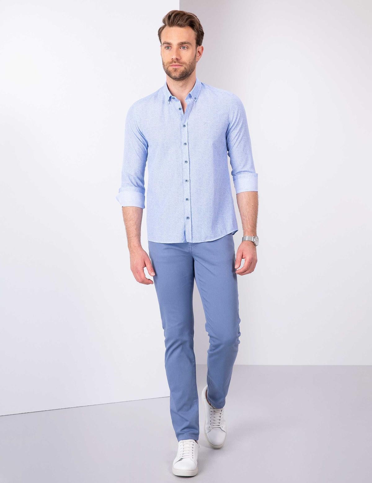 Mavi Slim Fit Uzun Kollu Gömlek - 50205898001