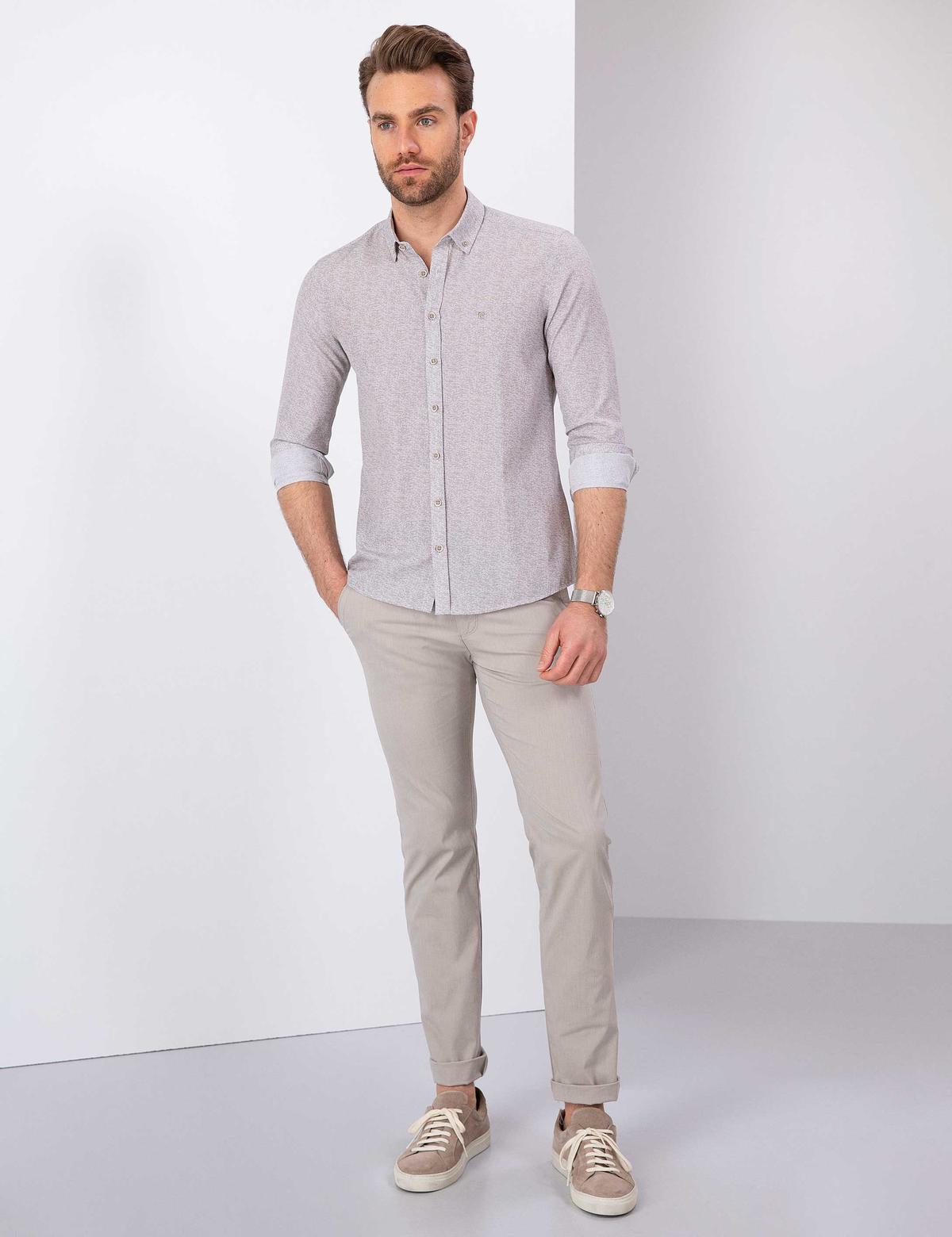 Yeşil Slim Fit Gömlek - 50205898010