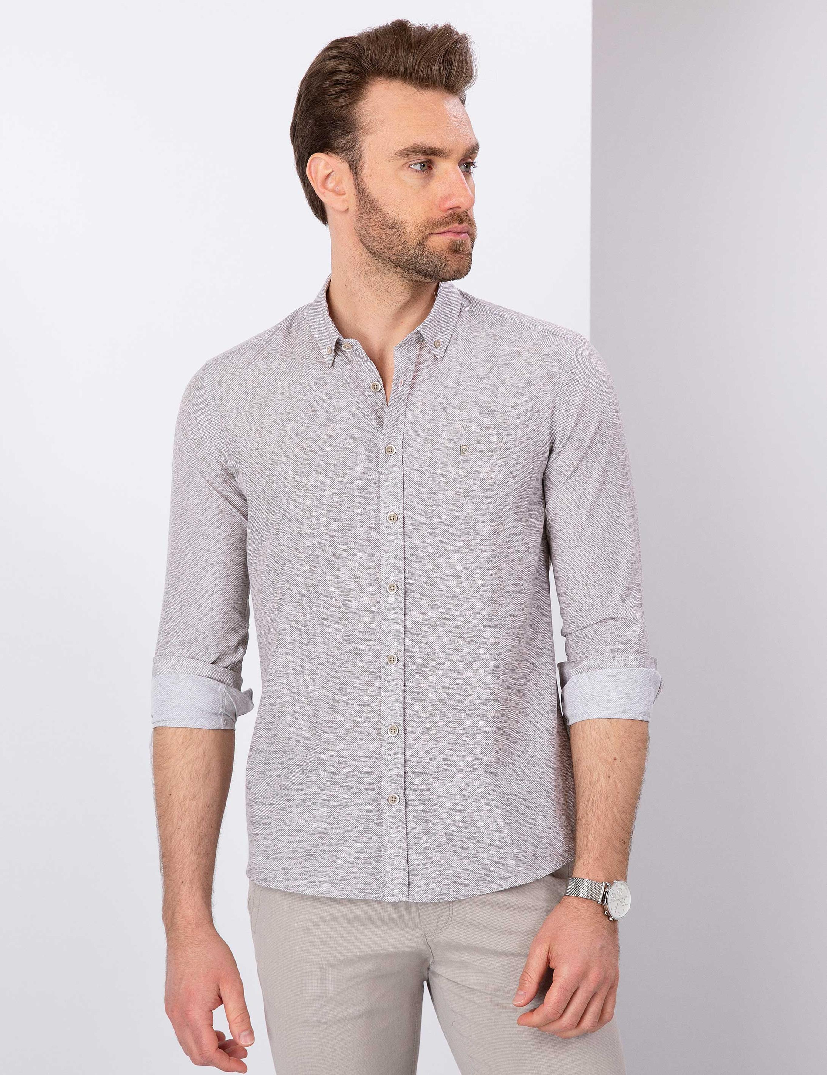 Yeşil Slim Fit Gömlek