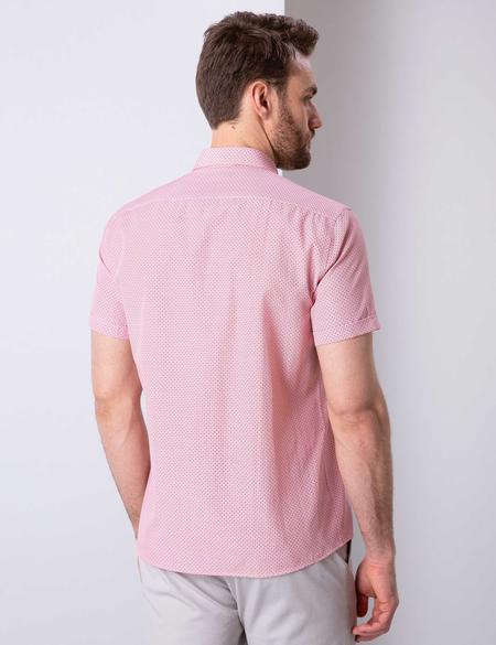 Bordo Regular Fit Kısa Kollu Gömlek - 50205900014