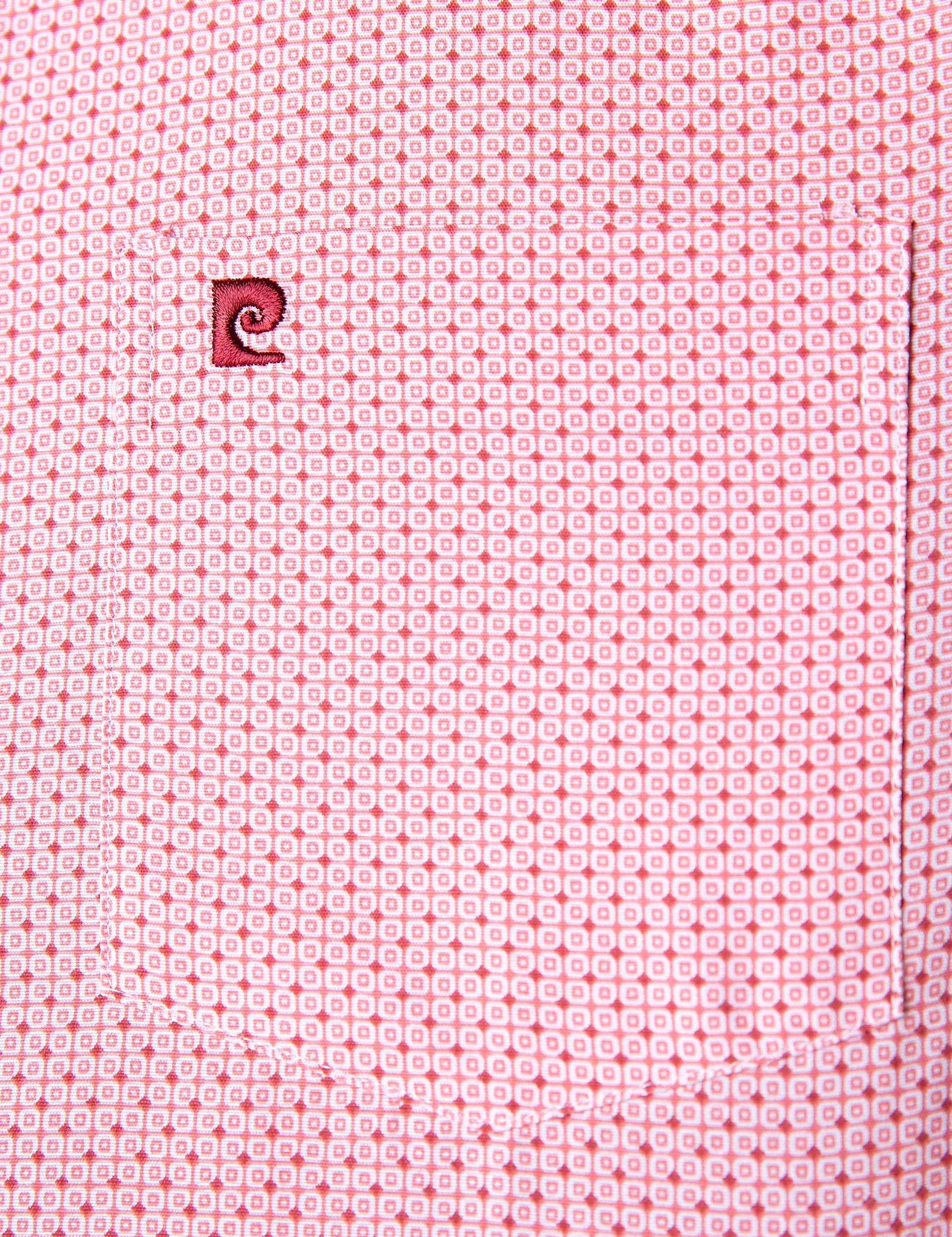 Bordo Regular Fit Kısa Kollu Gömlek