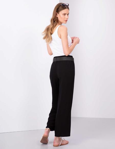 Siyah Flare Fit Kumaş Pantolon - 50206153007