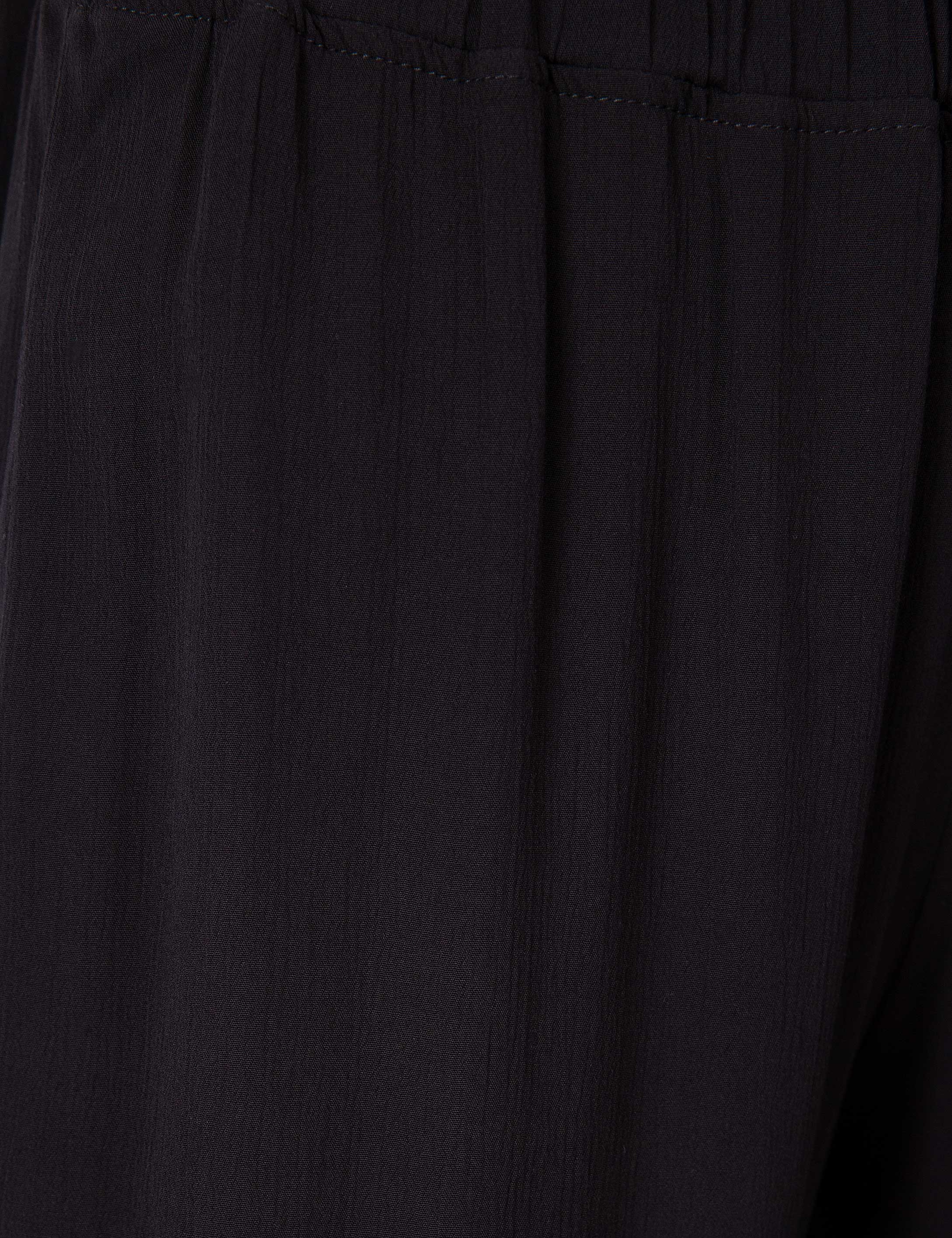 Siyah Flare Fit Kumaş Pantolon - Image 4