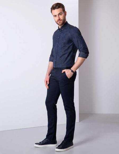 Lacivert Slim Fit Chino Pantolon - 50206154016