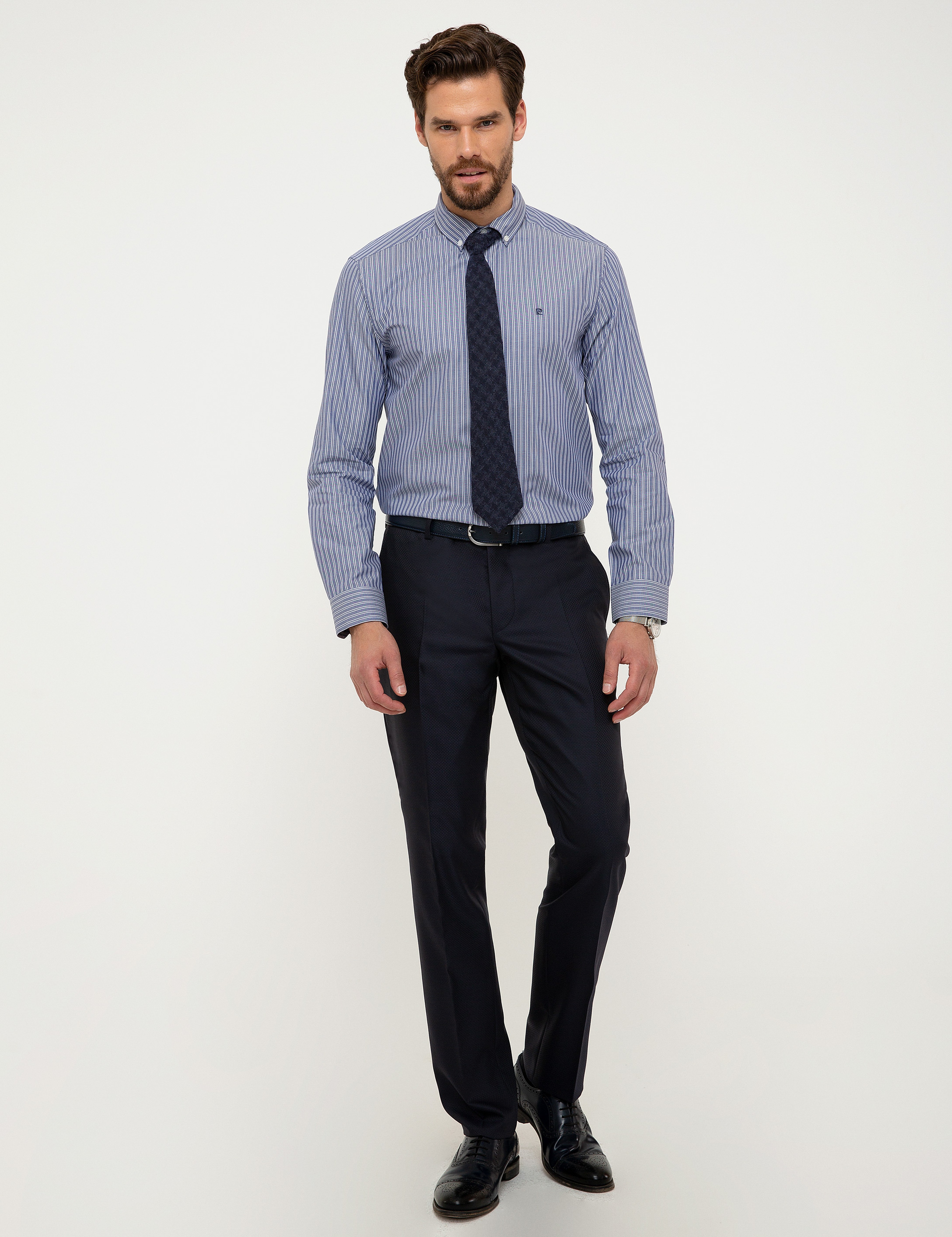 Lacivert Slim Fit Gömlek - Image 4