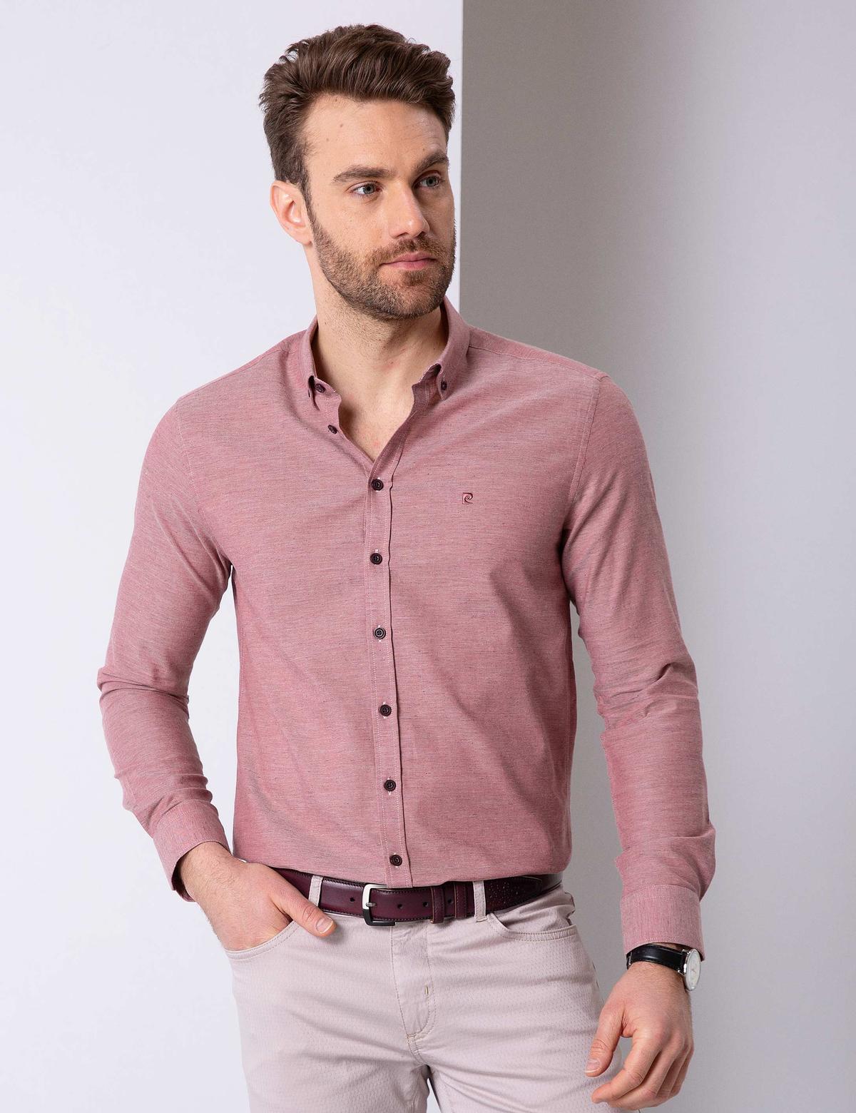 Çok Renkli Slim Fit Uzun Kollu Gömlek