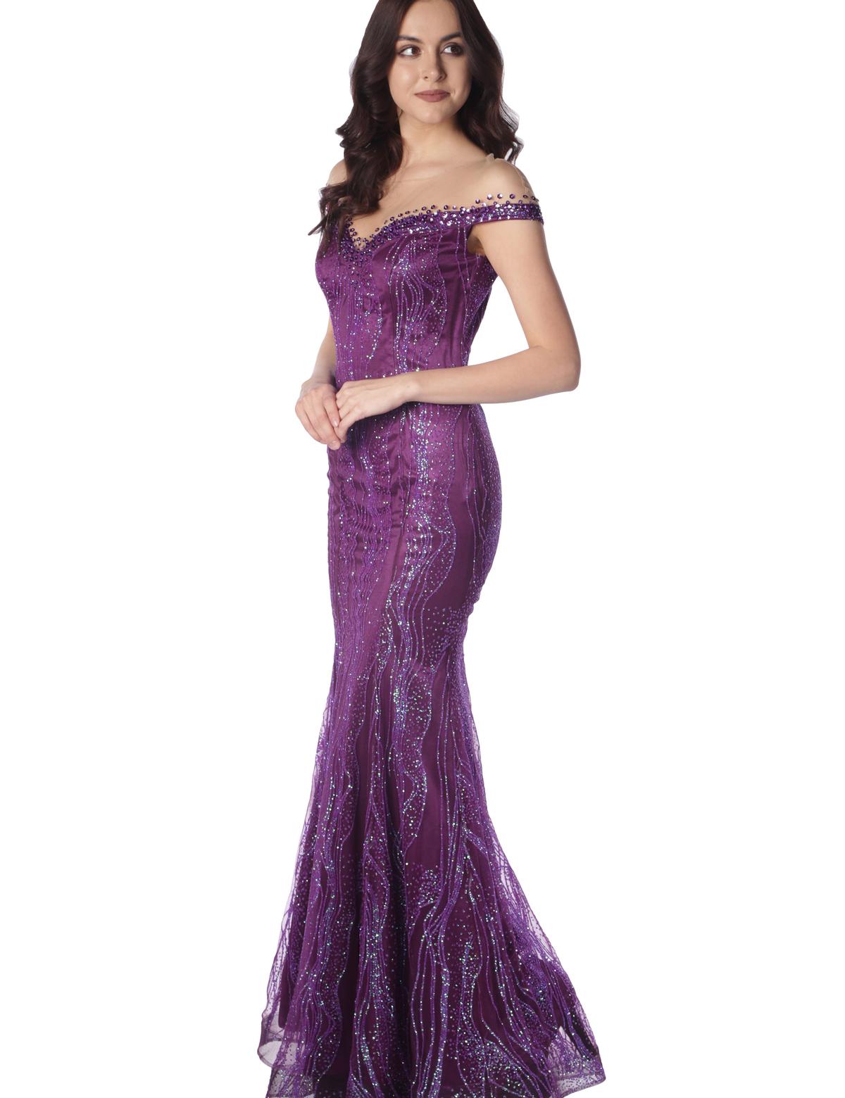 PEMBE Balık Abiye Elbise - 50212947003