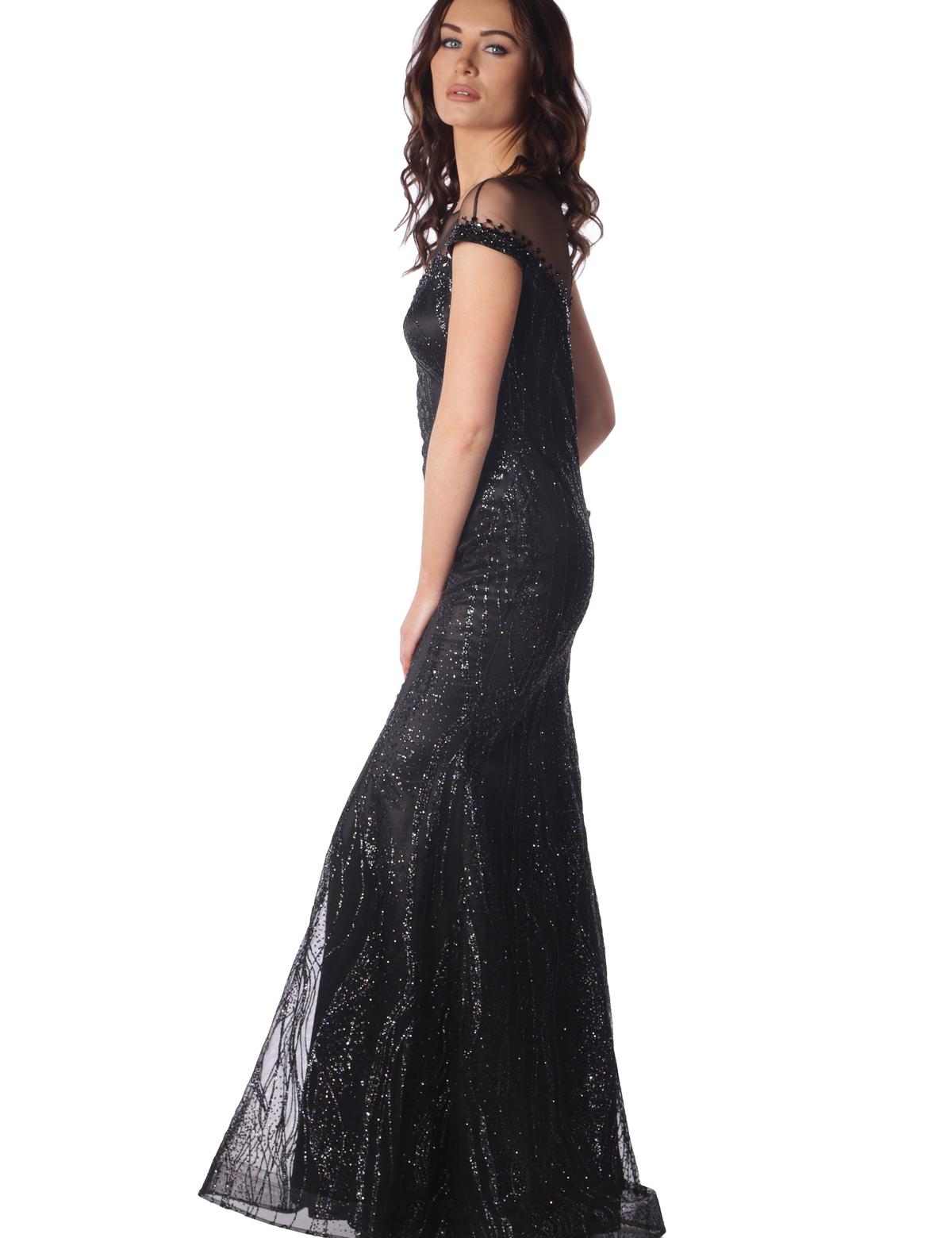 SIYAH Balık Abiye Elbise - 50212948001