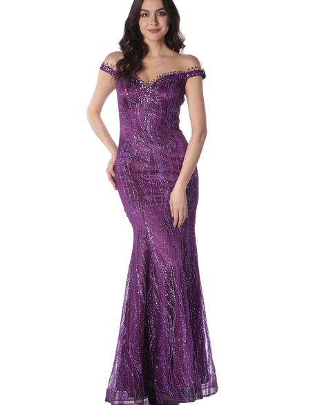 PEMBE Balık Abiye Elbise - 50212947003