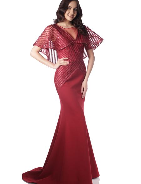 KIRMIZI Balık Abiye Elbise - 50212973001