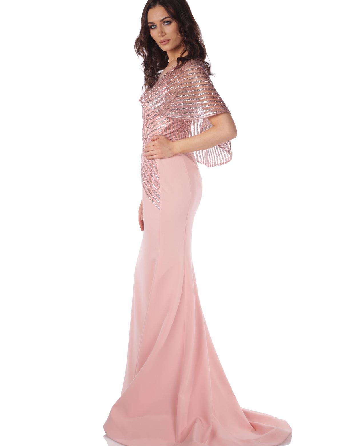 PEMBE Balık Abiye Elbise - 50212975002