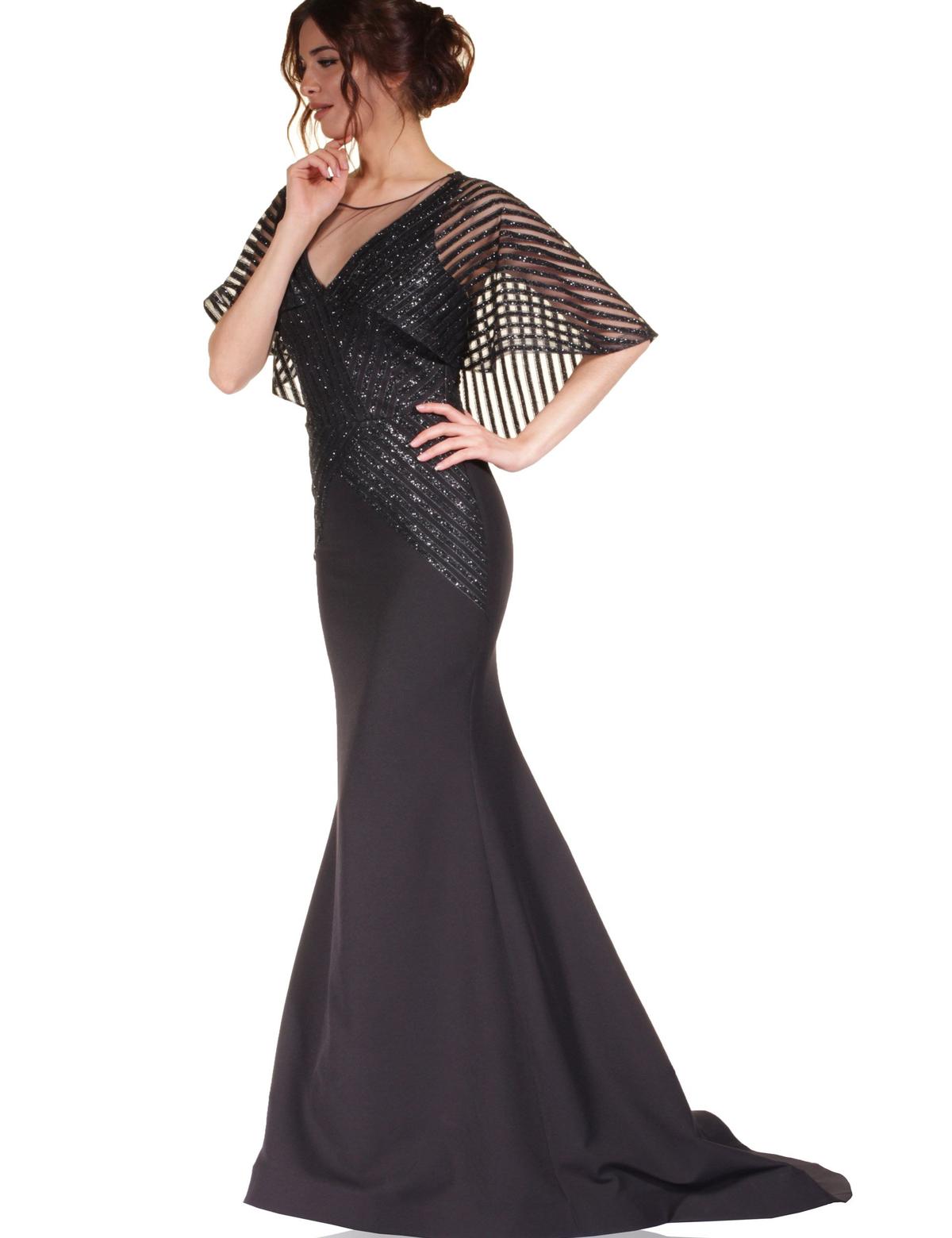 SIYAH Balık Abiye Elbise - 50212977001