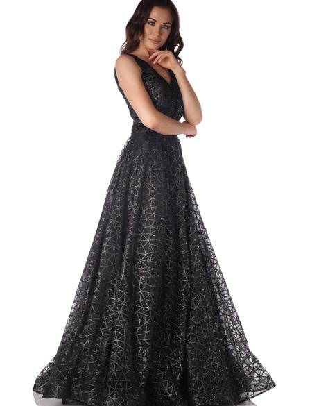 SIYAH Prenses Abiye Elbise - 50212978004