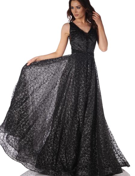 SIYAH Prenses Abiye Elbise - 50212978004