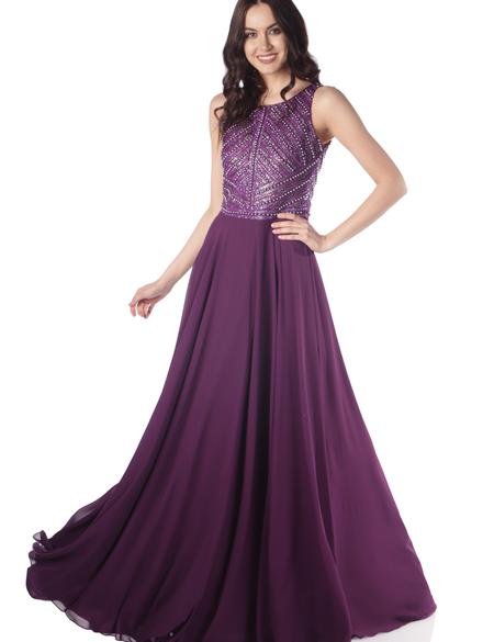 PEMBE Uzun Abiye Elbise - 50212982001