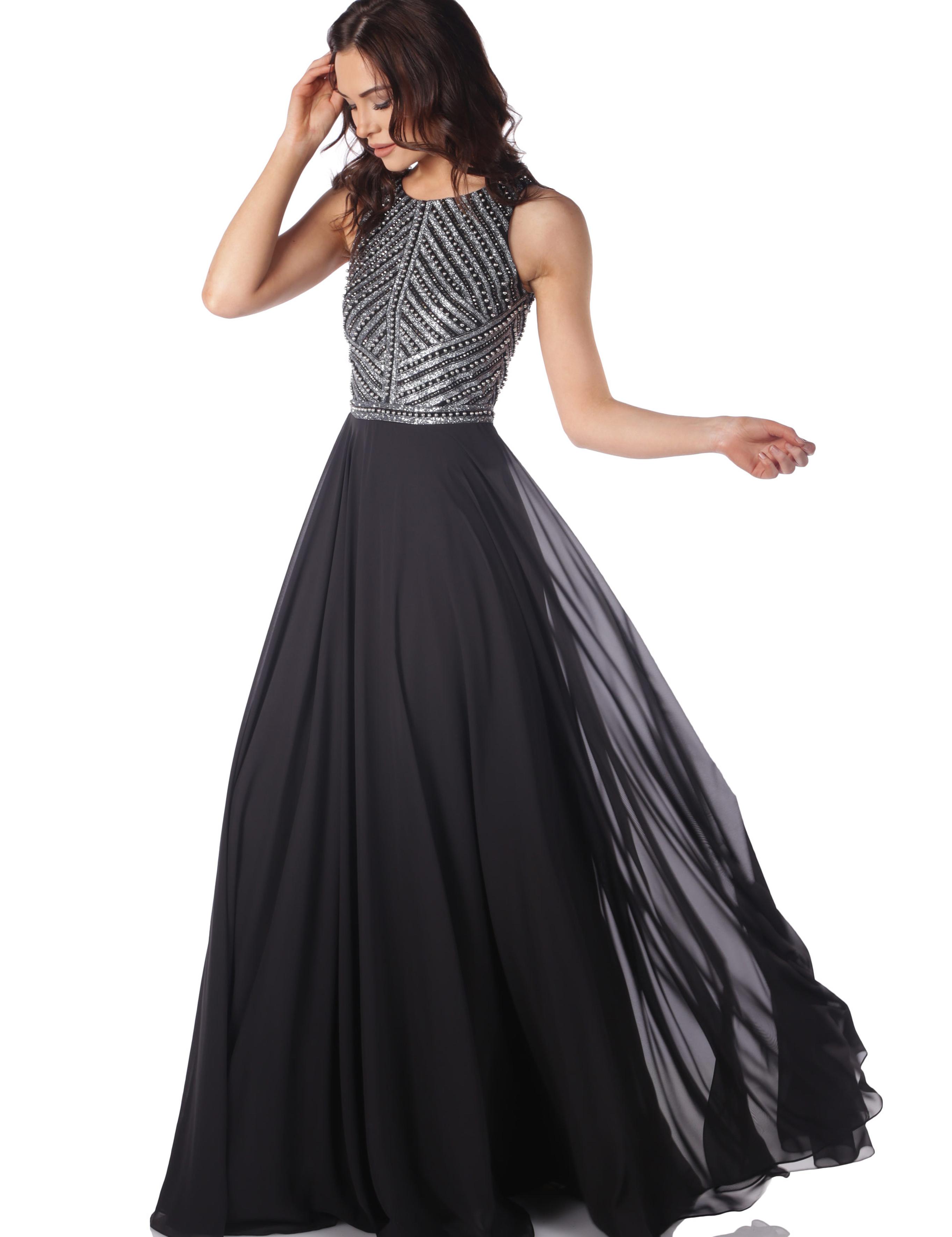 SIYAH Uzun Abiye Elbise