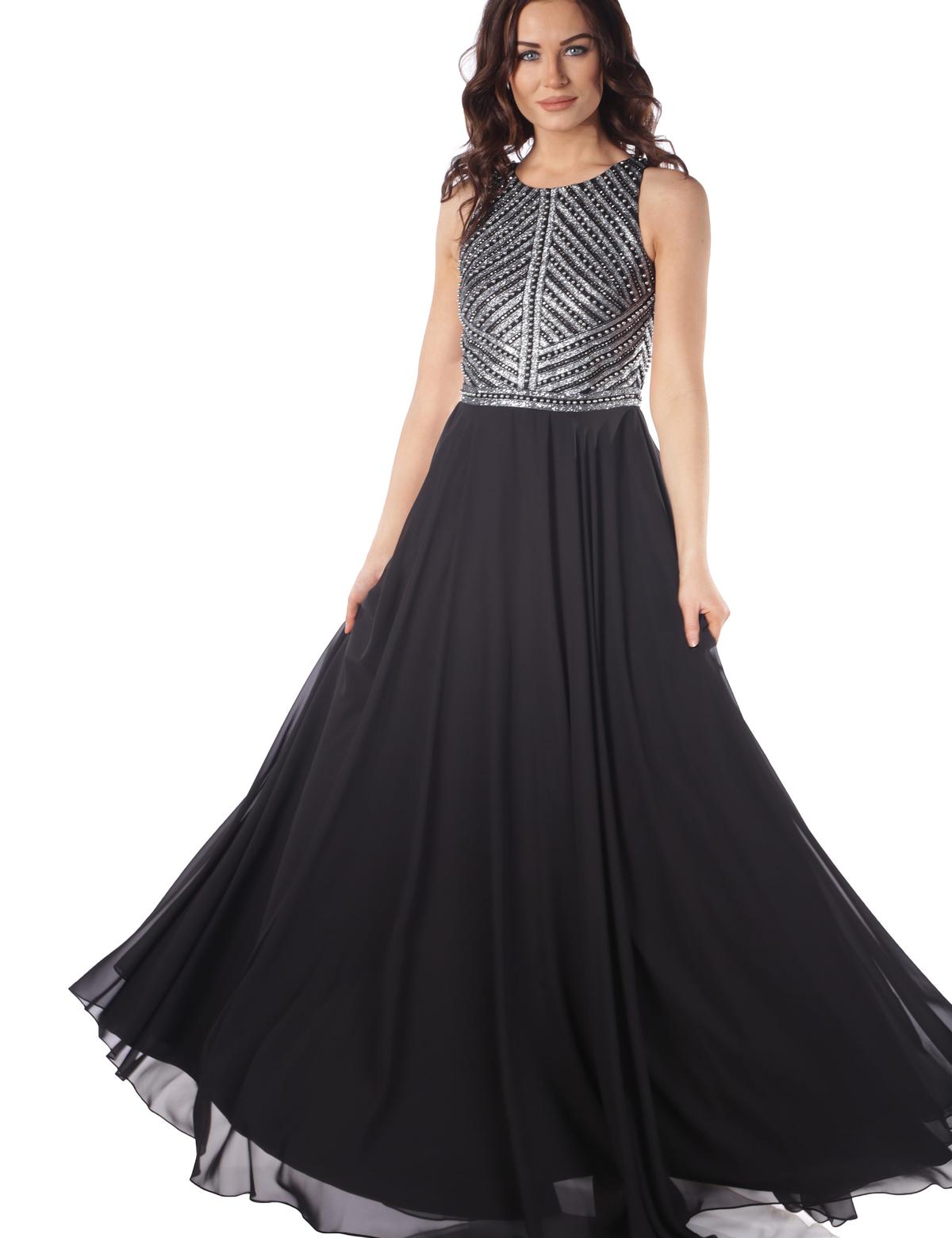 SIYAH Uzun Abiye Elbise