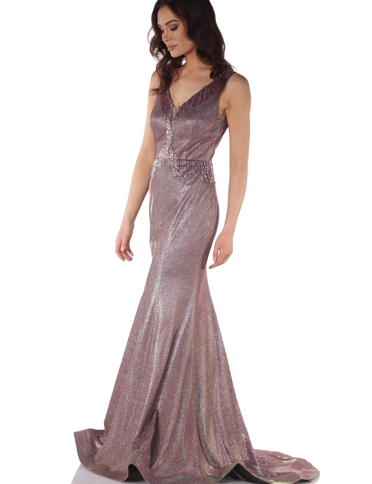 PEMBE Balık Abiye Elbise - 50212991002