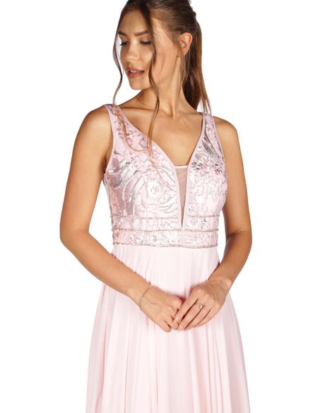 PEMBE Uzun Abiye Elbise - 50212996001