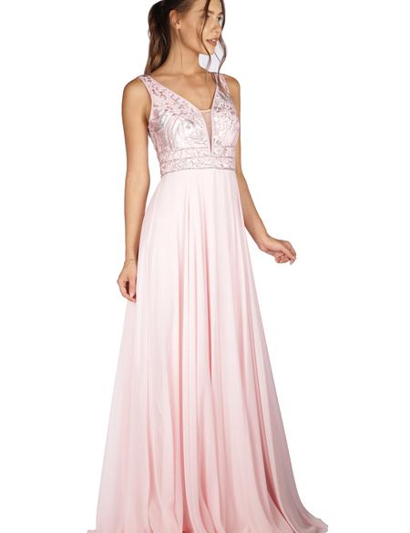 PEMBE Uzun Abiye Elbise - 50212996001