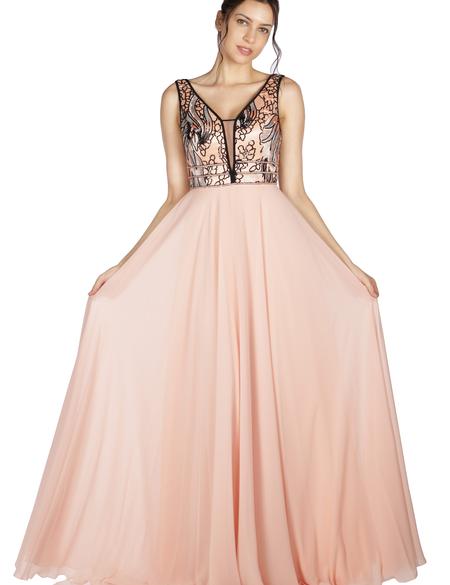 PEMBE Uzun Abiye Elbise - 50212998001