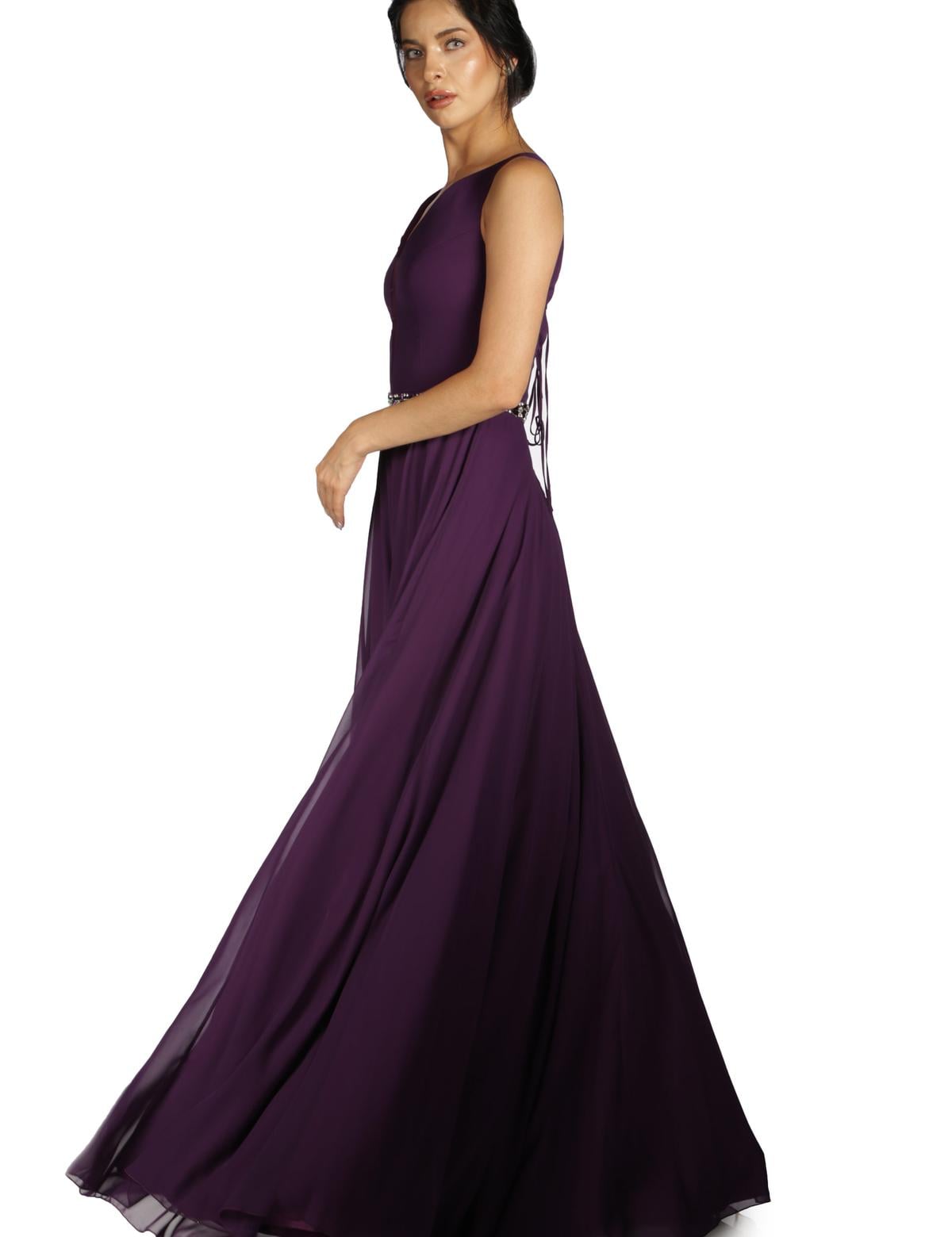 PEMBE Uzun Abiye Elbise - 50213039001