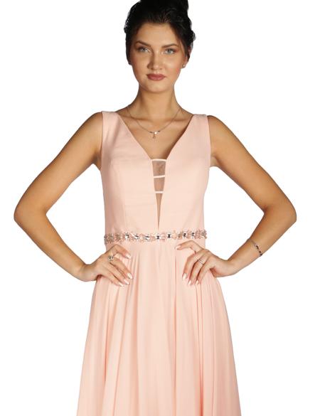 PEMBE Uzun Abiye Elbise - 50213040001