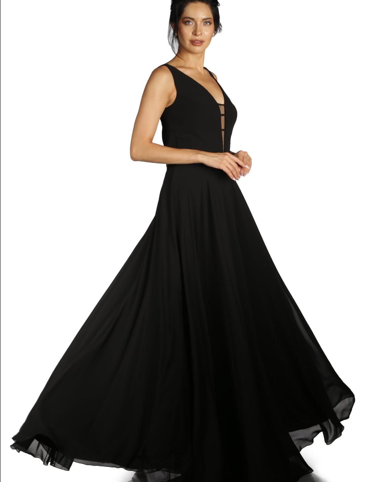 SIYAH Uzun Abiye Elbise - 50213042002