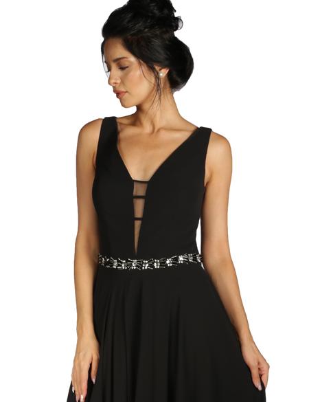 SIYAH Uzun Abiye Elbise - 50213042002