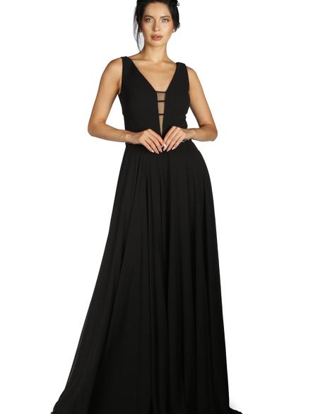 SIYAH Uzun Abiye Elbise - 50213042002