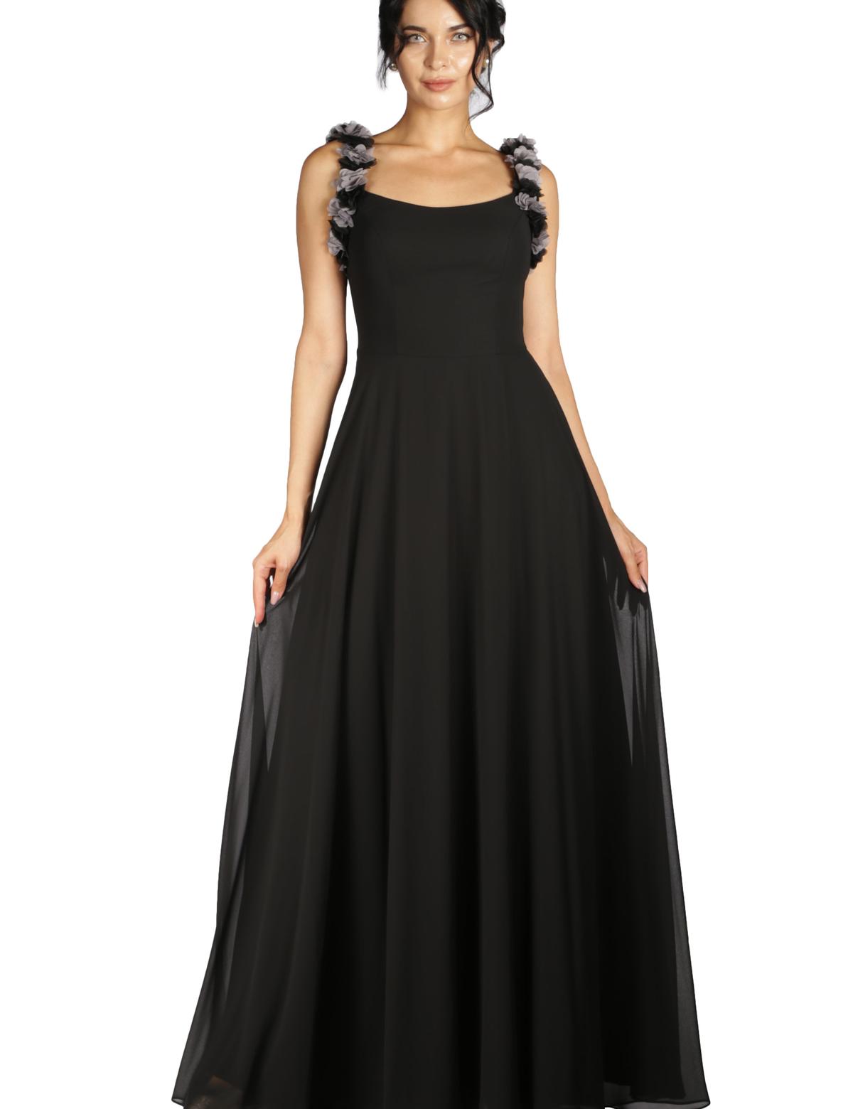 SIYAH Uzun Abiye Elbise